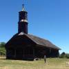 Igreja de Colo, na ilha de Chiloé, no sul do Chile